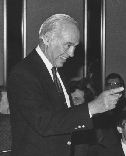 photo of Ted Anderson teaching in 1987