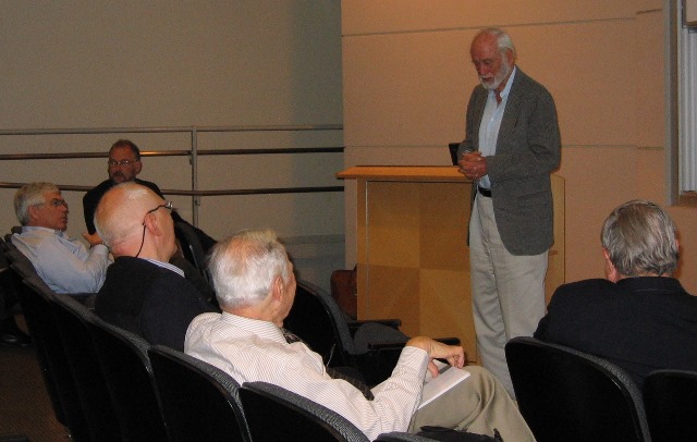 photo of Ted during the 2008 Birthday Conference at Stanford